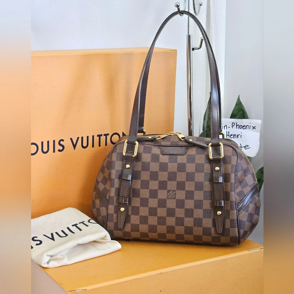 Complete Set "Giftable" Louis Vuitton Shoulder Bag Damier Ebene - Picture 9 of 16